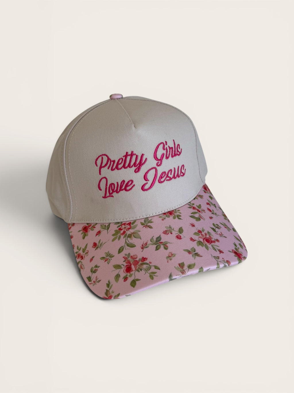 "PRETTY GIRLS LOVE JESUS" CAP