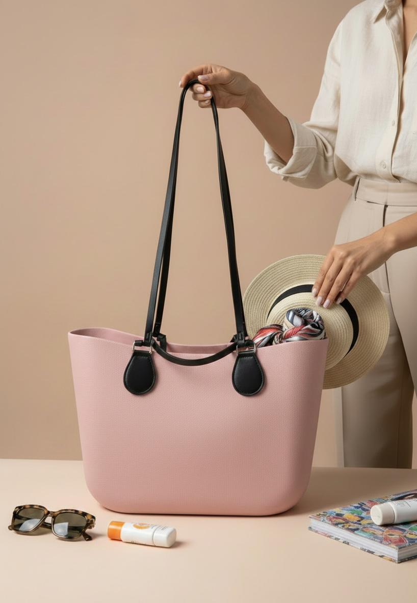 Minimalist Rubber Tote Bag