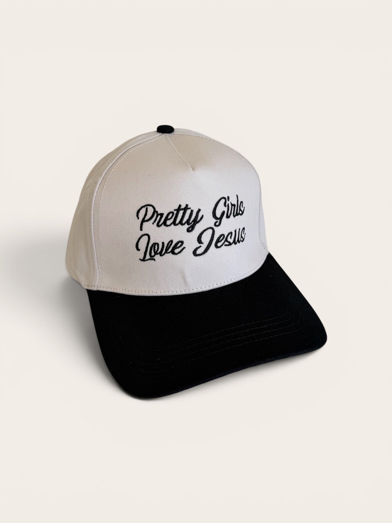 "PRETTY GIRLS LOVE JESUS" CAP