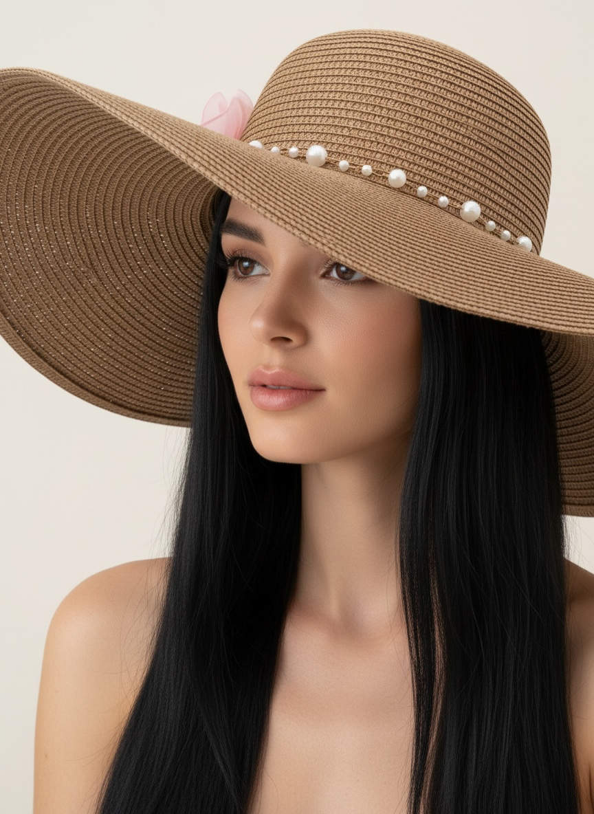 Pearl/Flower Sun Hat
