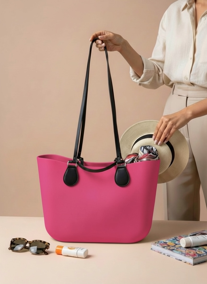 Minimalist Rubber Tote Bag