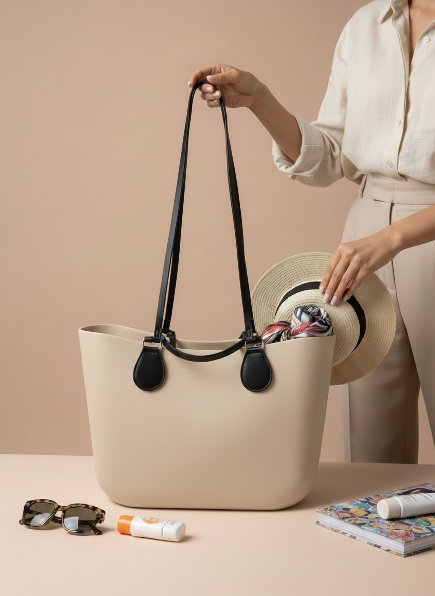 Minimalist Rubber Tote Bag