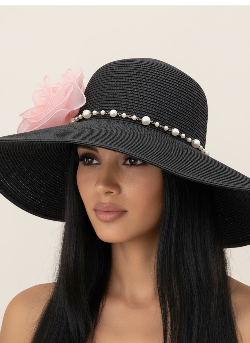 Pearl/Flower Sun Hat