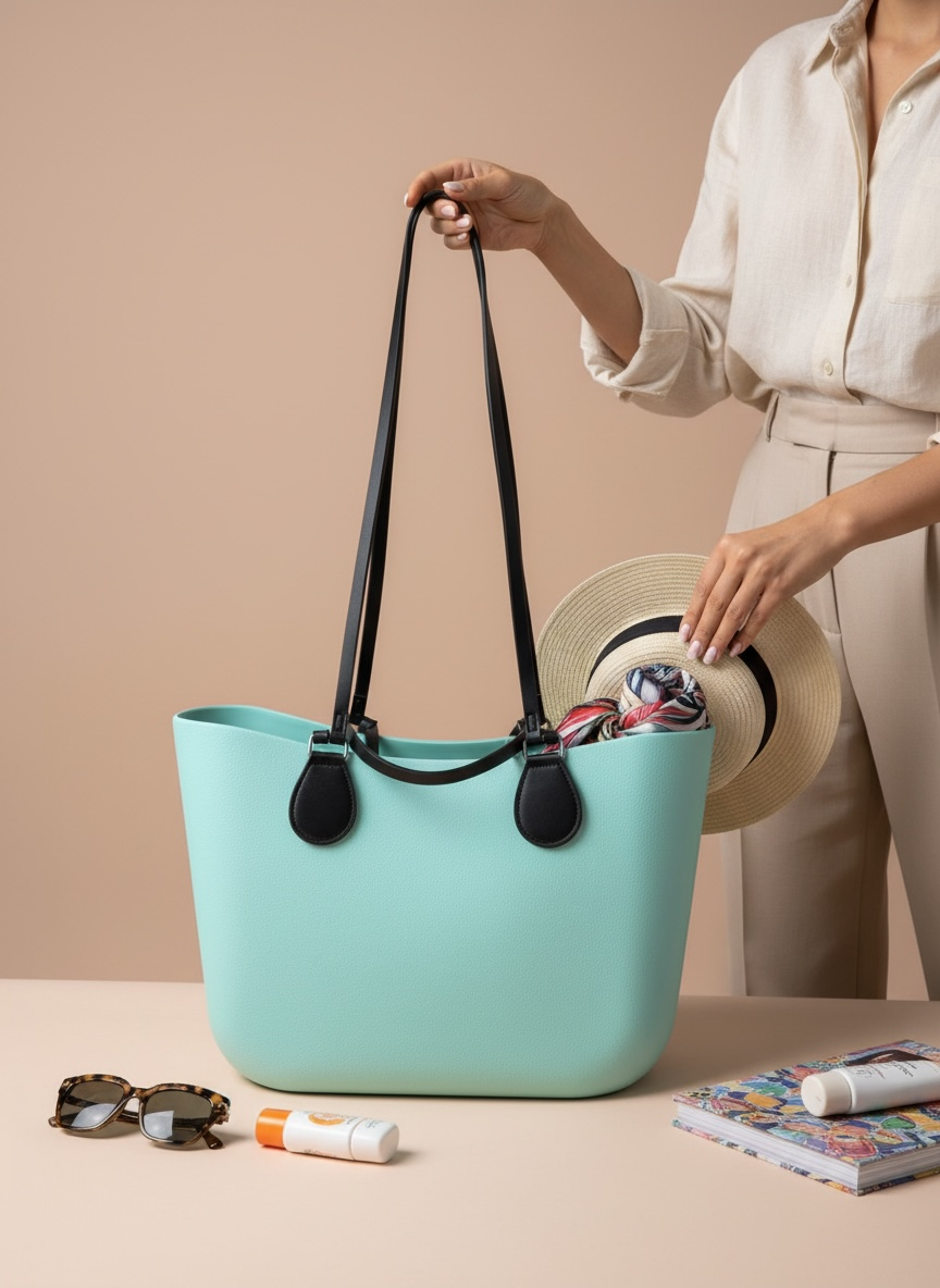 Minimalist Rubber Tote Bag