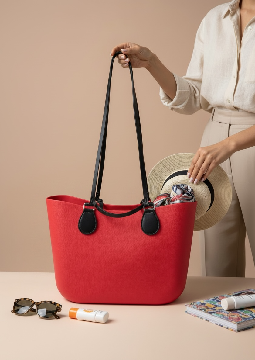Minimalist Rubber Tote Bag