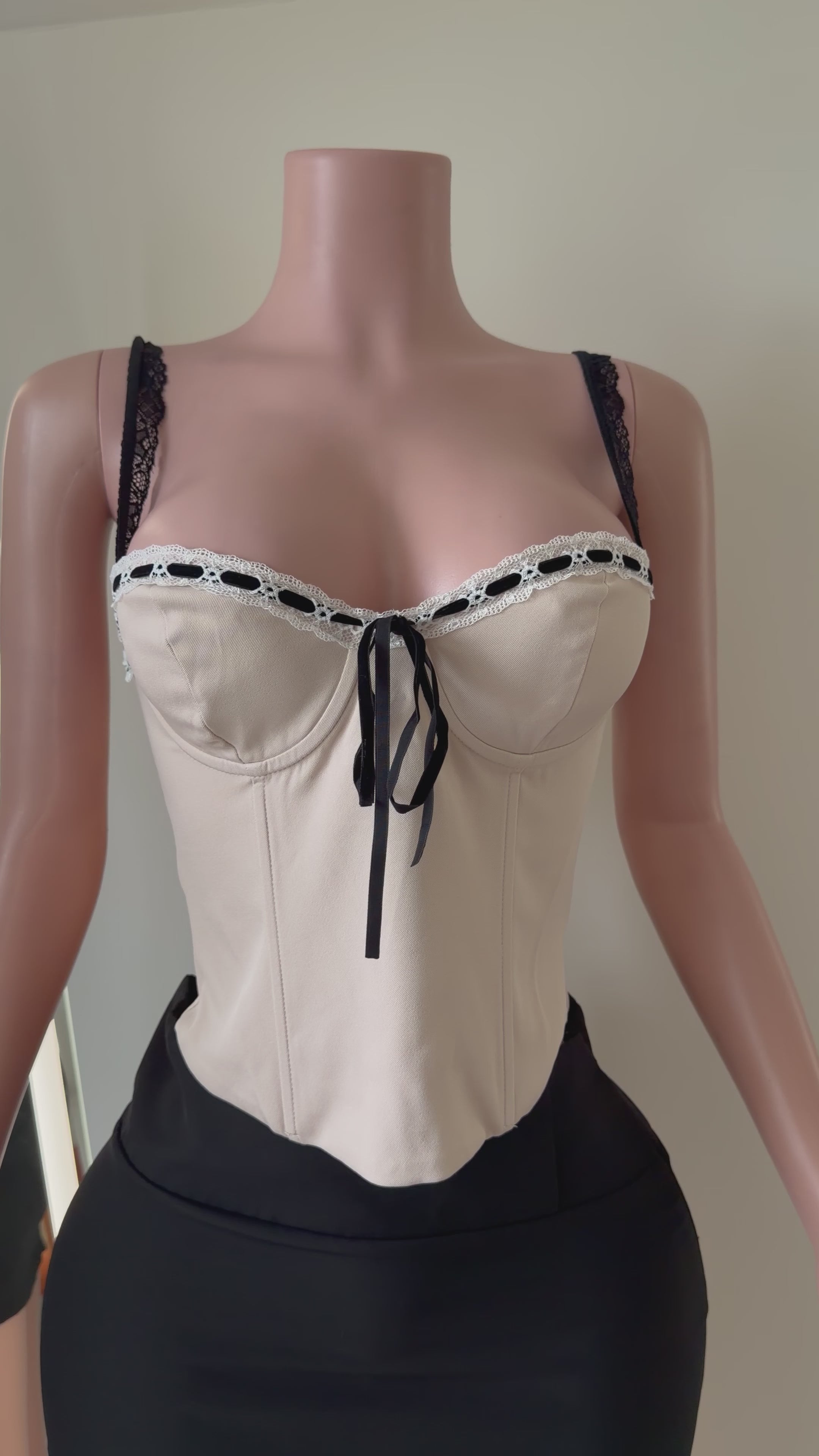 Cream Lace Top